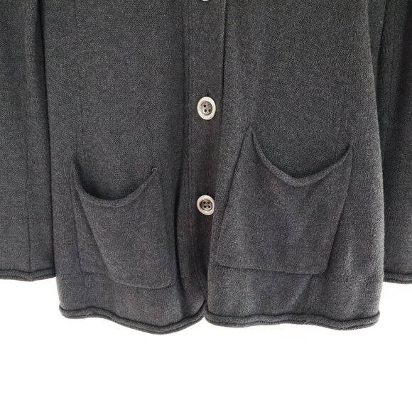 J. Jill Angora Cardigan XS Gray Boho Classic Timeless Elevated Basic Minimalist - Picture 9 of 16